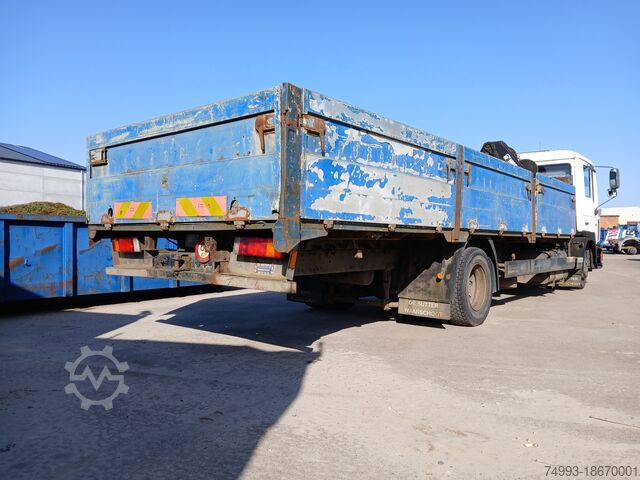 Open cargo box + crane MAN 12.192