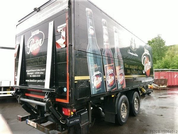 Beverage trailer  7,3m Tandem Schwenkwand*2to LBW*18 Pal*Zertifika