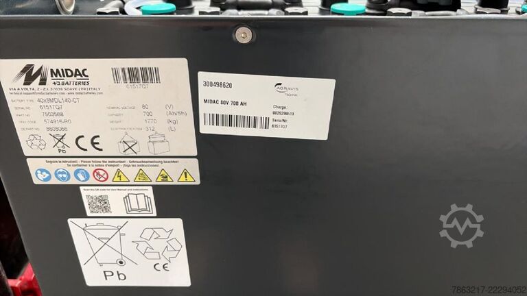 Antriebsbatterie Midac 80V 5MDL 700