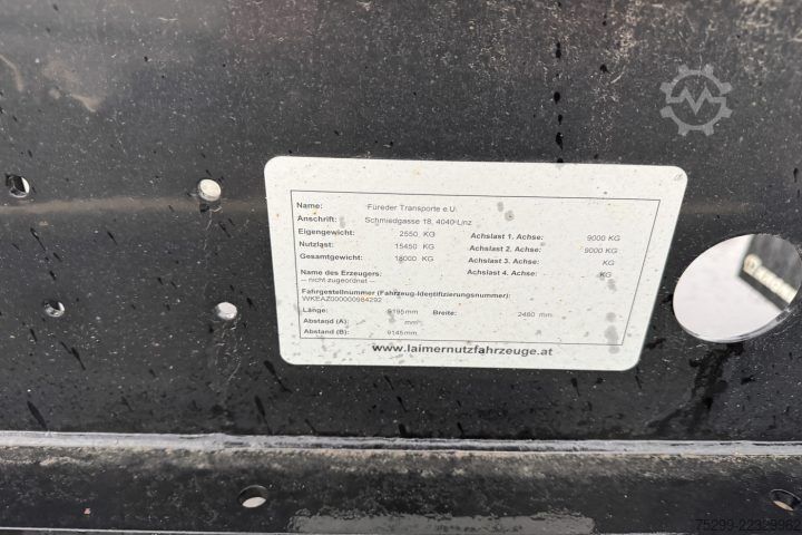 Swap chassis trailer Krone AZ BDF  Wechselfahrgestell