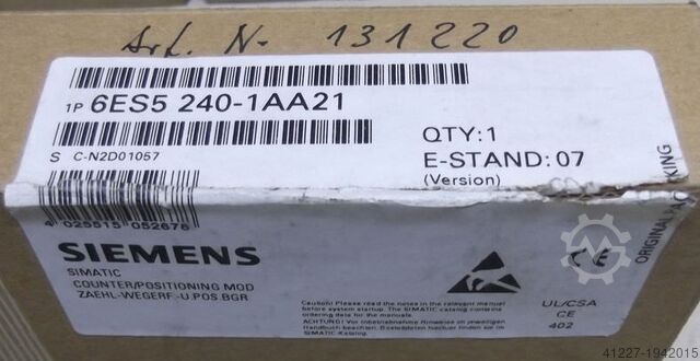 PLC control Siemens Simatic 6ES5 240-1AA21