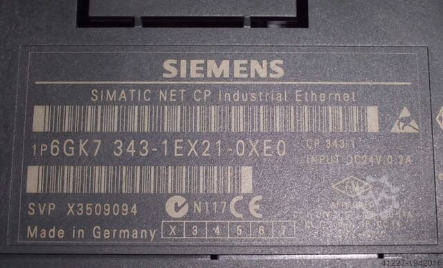 PLC Simatic communication processor Siemens Simatic S7 CP 343 6GK7343-1CX21-0XE0