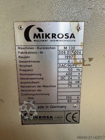 Rundschleifmaschine spitzenlos Mikrosa M130