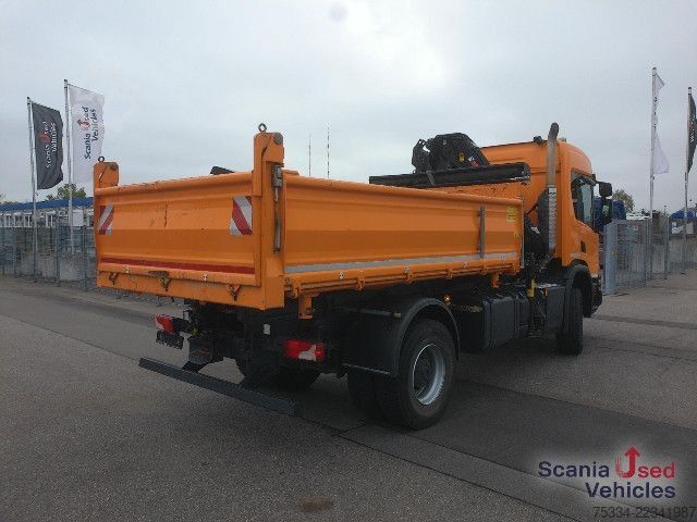 Three-sided tipper truck Scania P 450 B4x4HZ ALLRAD HIAB X-HIDUO 108 E-3U
