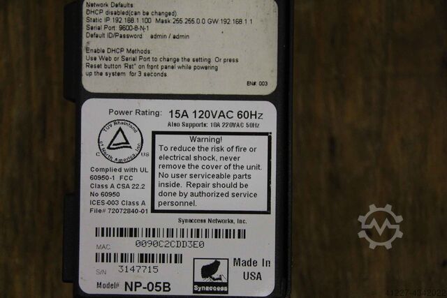 Power adapter Synaccess NP-05B