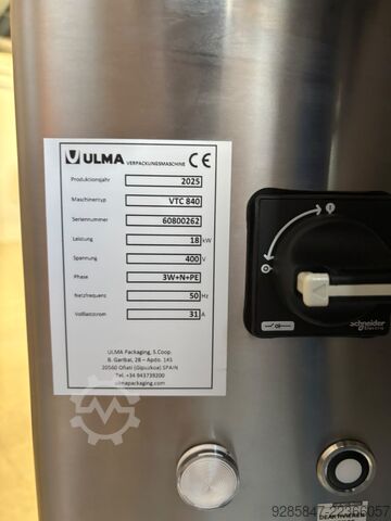 Vertikale Schlauchbeutelmaschine ULMA VTC 840