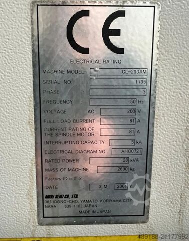 CNC-Drehmaschine Mori Seiki CL203 AM