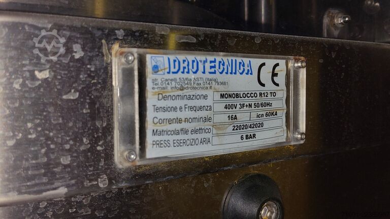 Filling technology Fruittech Gmbh/idrotecnica Monoblocco R12 TO