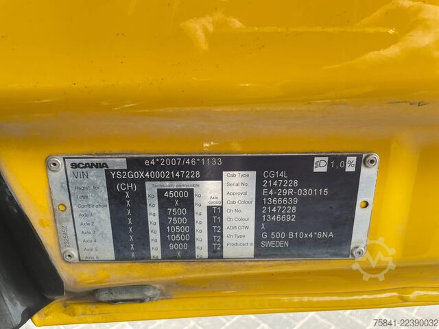 Suction vehicle Scania G500 G 500 10x4*6 Kolkenzuiger Kaiser AquaStar 2