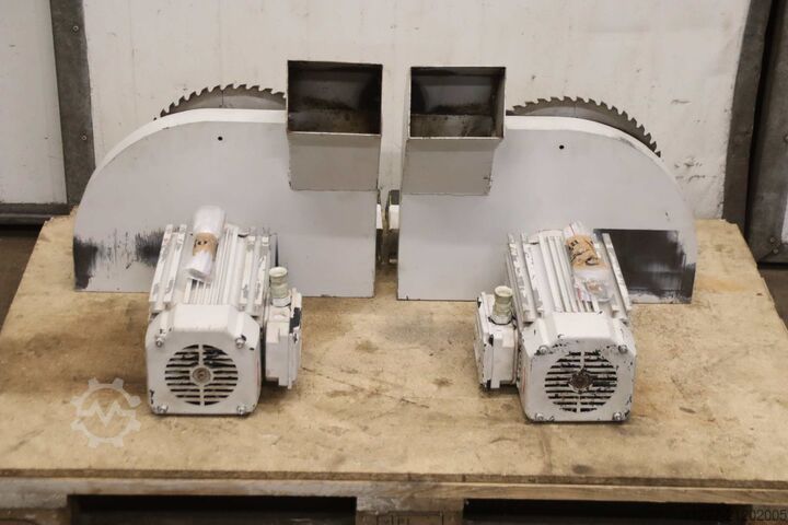 Saw unit from window manufacturing plant (2 pieces) Gubisch Fimec DST H  Sägeblatt Ø 345 mm  H80SB25EF