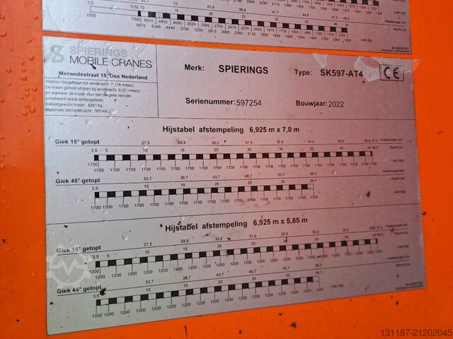 Mobilkran Spierings SK597 AT4