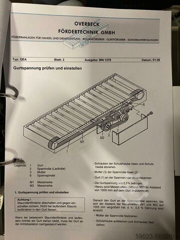 Roller Conveyor Accumulating Roller Conveyor Overbeck QEA WN 1278