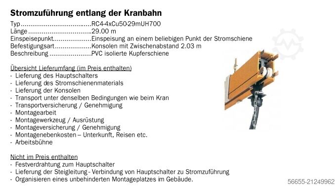 Hallenkran, Deckenkran, Brückenkran Konecrane S05D 6,3 t BJ 2024