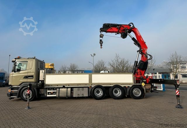 LKW mit Pritsche (offen) SCANIA R450 L 8x4 Fassi F 660 RA 2.28 HE/ Winde/ Funk