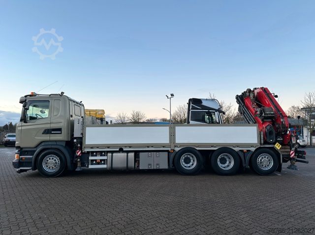 LKW mit Pritsche (offen) SCANIA R450 L 8x4 Fassi F 660 RA 2.28 HE/ Winde/ Funk
