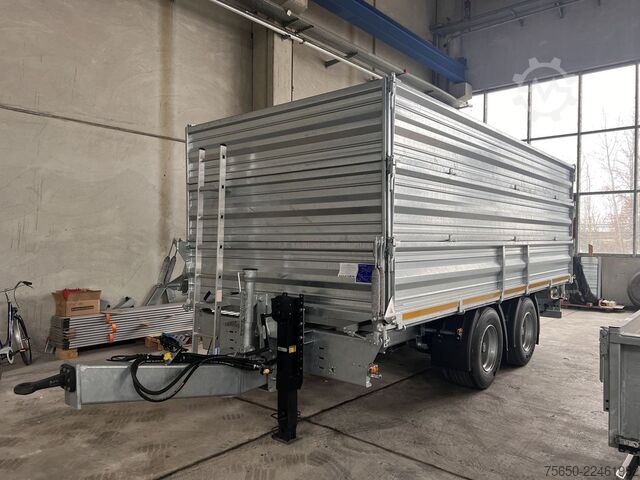 Tipper trailer Möslein TTD 19 AB  19 t Tandemkipper Tieflader, Breitbereifung 2 x Aufsatzbordwänden-- Neufahrzeug --