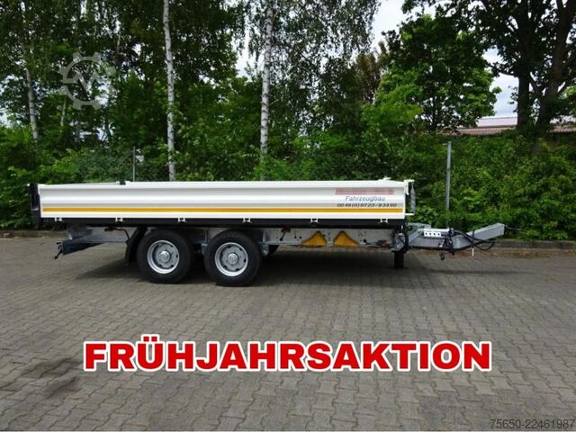 Tipper trailer Möslein TTD 11 Weiß  neuer Tandem 3- Seitenkipper Tieflader-- Neufahrzeug --