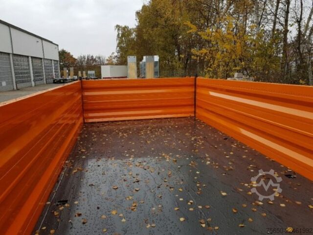 Tipper trailer Möslein TTD13- BA Orange  13 t Tandem Kipper Tiefladermit Bordwand- Aufsatz-- Neufahrzeug --
