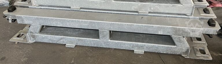 Low loader semitrailer Müller-Mitteltal Ausgleichsbock für Satteltieflader incl. Conatinerverschlüssen