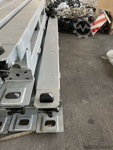 Low loader semitrailer Müller-Mitteltal Ausgleichsbock für Satteltieflader incl. Conatinerverschlüssen