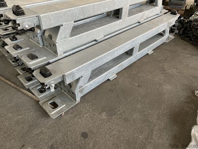 Low loader semitrailer Müller-Mitteltal Ausgleichsbock für Satteltieflader incl. Conatinerverschlüssen