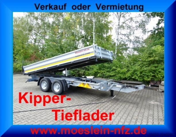 Tipper trailer Möslein TTG 11 Verzinkt  neuer Tandem 3- Seitenkipper Tieflader-- Neufahrzeug --