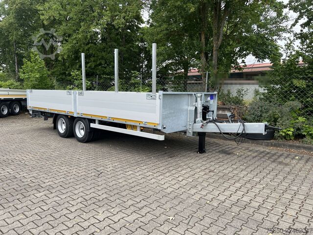 Open trailer Möslein THT 14,4 G 7,20 L  14,4 t Tandem- Pritschenanhänger- Tieflader
