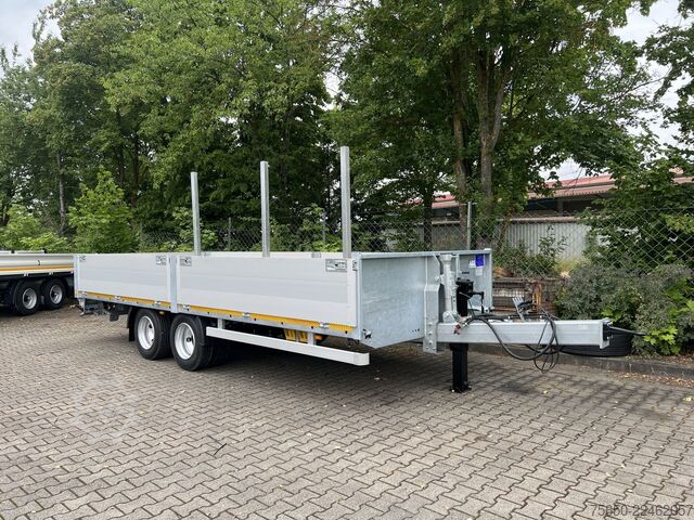 Open trailer Möslein THT 14,4 G 6,2 L  14,4 t Tandem- Pritschenanhänger- Tieflader