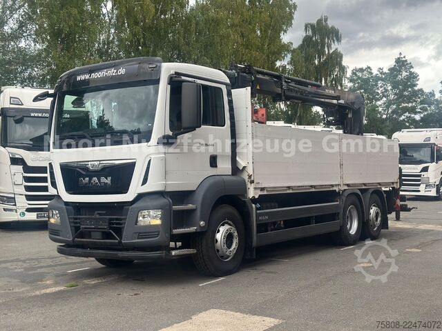 Truck mounted crane MAN TGS 26.440 Baustoff Hiab XS177 K Lenk Navi