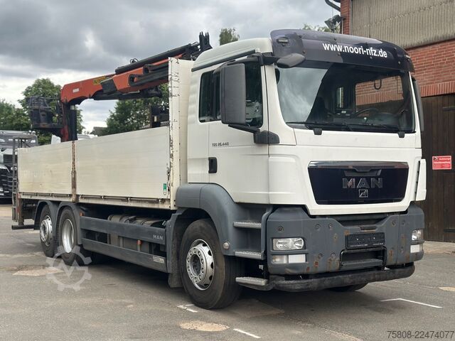 Truck mounted crane MAN TGS 26.440 Baustoff Palfinger PK 18001L Lenk