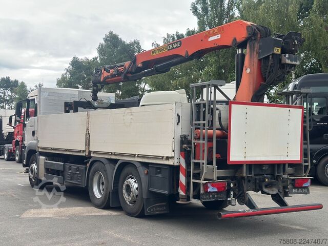 Truck mounted crane MAN TGS 26.440 Baustoff Palfinger PK 18001L Lenk
