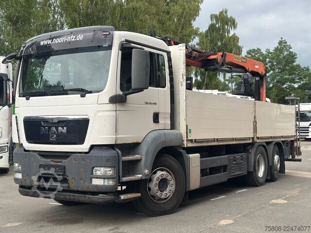 Truck mounted crane MAN TGS 26.440 Baustoff Palfinger PK 18001L Lenk