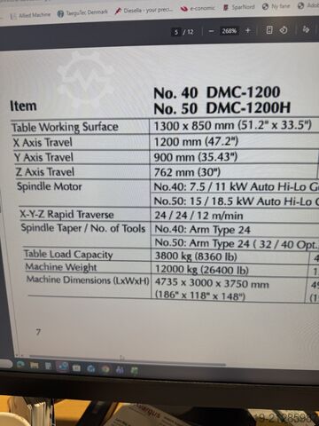 Vertikales Bearbeitungszentrum JOHNFORD DMC-1200