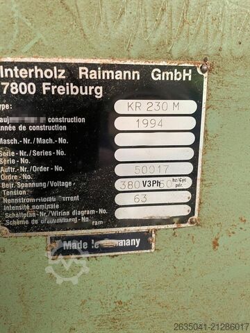 Vielblattsäge Raimann KR 230 M