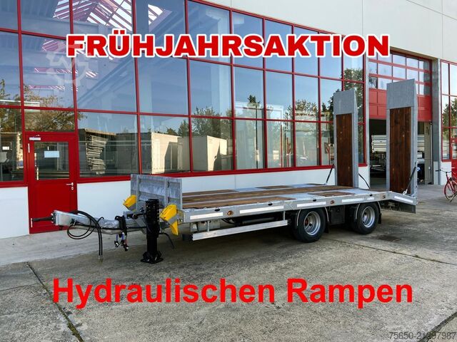 Low loader trailer Möslein TT21-6,5 hydr  21 t Tandemtieflader, hydr. Rampen, NEU