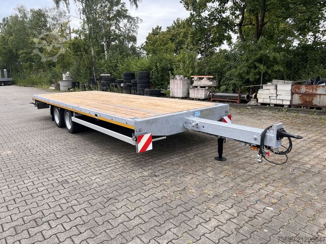 Open trailer Möslein THT 14-G 7,20 L ausziehbar  13,9 t Tandemanhänger- Tieflader, ausziehbarLuftgefedert
