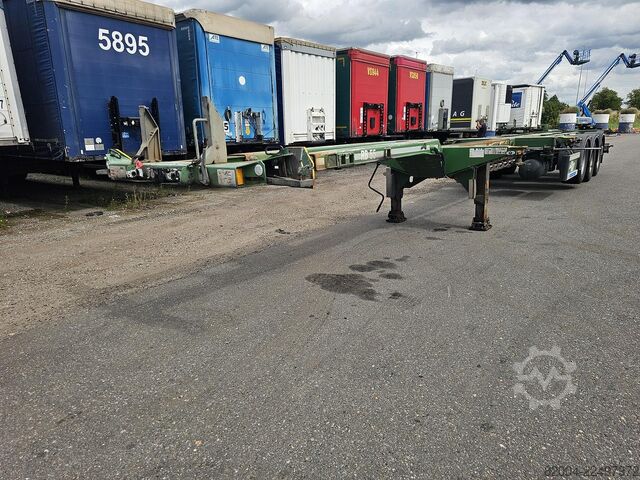 Transport von Containern D-TEC FLEXITRAILER /all connections / 3 x extendible/...