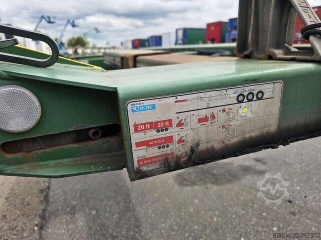 Transport von Containern D-TEC FLEXITRAILER /all connections / 3 x extendible/...