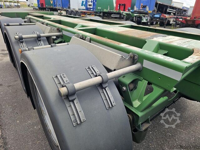 Transport von Containern D-TEC FLEXITRAILER /all connections / 3 x extendible/...