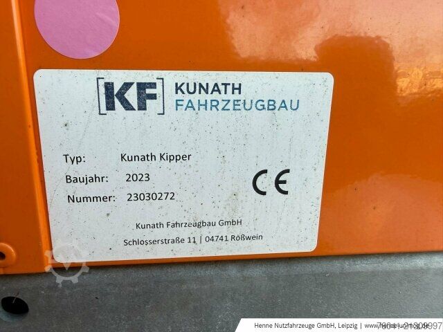 Agricultural machine  Kunath Kipperaufbau