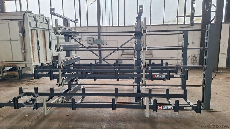 Double-sided roll-out rack BARTELS doppelseitiges Roll-Aus-Regal 1600