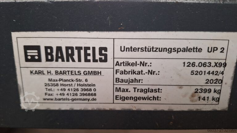 Double-sided roll-out rack BARTELS doppelseitiges Roll-Aus-Regal 1600