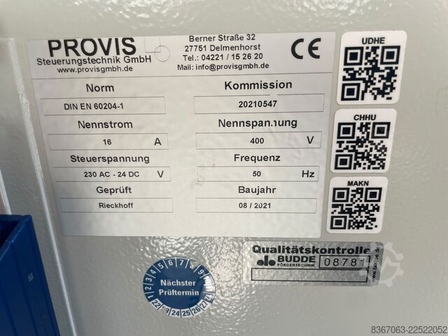 Conveyor belt telescopic belt conveyor Budde TGF 03/4,5