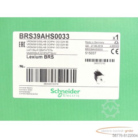 Schneider Electric Motor Schneider Electric BRS39AHS0033 / VRDM3910/50LHB  SN:2900272792 - ungebr.! -