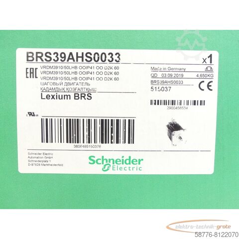 Schneider Electric Motor Schneider Electric BRS39AHS0033 / VRDM3910/50LHB SN:2900456534 - ungebr.! -