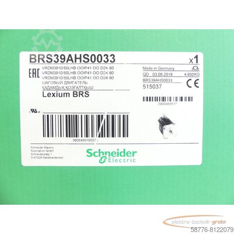 Schneider Electric Motor Schneider Electric BRS39AHS0033 / VRDM3910/50LHB SN:2900456537 - ungebr.! -