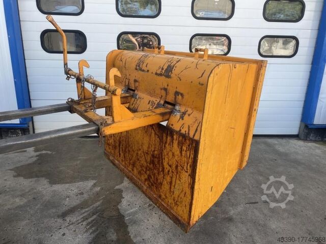 Bucket with tipping function for forklift, snow clearing bucket, forklift bucket, tipping bucket, sn BAUER BSM 90