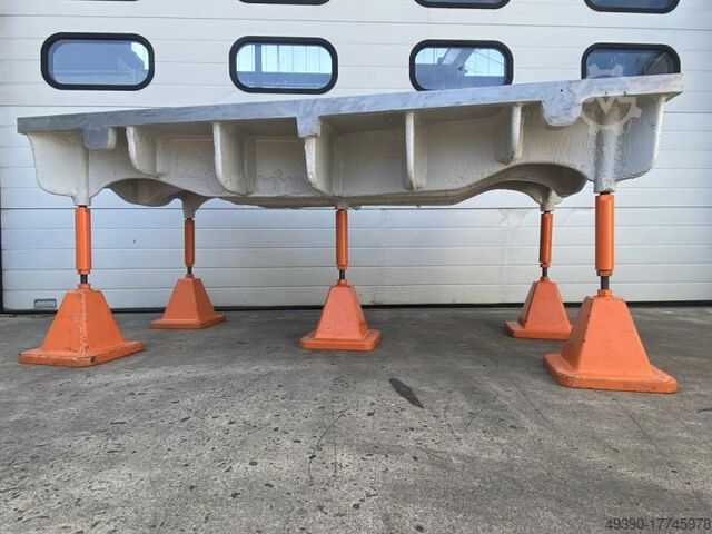 Straightening and welding plate, cast steel and grey cast iron, heavily ribbed, heavy-duty straighte  2000x1000