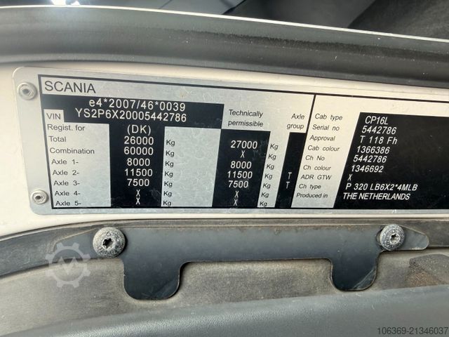 Kühlkoffer-LKW SCANIA P320 6x2*4 Carrier Supra 1250 Mt 9.50 m. box