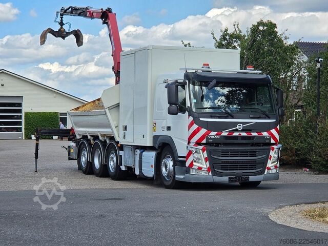 Kipper mit Kran Volvo FM420 2x KRAAN/KIPPER EURO6!!2030 ZERO EMISSIE!...